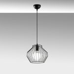 Casa si Gradina - Corpuri si surse de iluminat - Lustre si pendule - Lustra, Opviq, metal, negru, 25x25x116 cm, inaltime reglabila - Infinity.ro