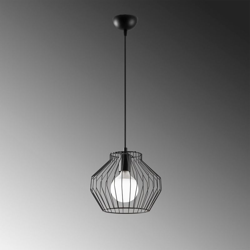 Casa si Gradina - Corpuri si surse de iluminat - Lustre si pendule - Lustra, Opviq, metal, negru, 25x25x116 cm, inaltime reglabila - Infinity.ro
