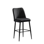 Casa si Gradina - Mobilier - Scaune si fotolii - Tabureti - Set taburete bar, Hanah Home, panou de particule melaminat, negru, 49x45x99 cm, 2 piese - Infinity.ro