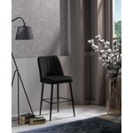 Casa si Gradina - Mobilier - Scaune si fotolii - Tabureti - Set taburete bar, Hanah Home, panou de particule melaminat, negru, 49x45x99 cm, 2 piese - Infinity.ro