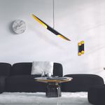 Casa si Gradina - Corpuri si surse de iluminat - Lustre si pendule - Lustra, Opviq, metal, negru, 100x8x104 cm, inaltime reglabila - Infinity.ro