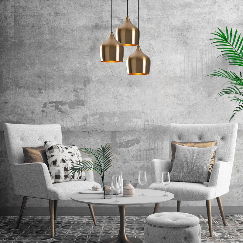 Casa si Gradina - Corpuri si surse de iluminat - Lustre si pendule - Lustra, Opviq, metal, vintage, 46x46 cm, inaltime reglabila - Infinity.ro