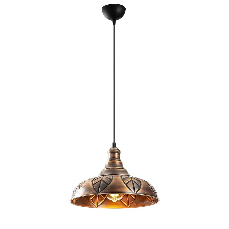 Casa si Gradina - Corpuri si surse de iluminat - Lustre si pendule - Lustra, Opviq, metal, cupru, diametru 32 cm, inaltime reglabila - Infinity.ro