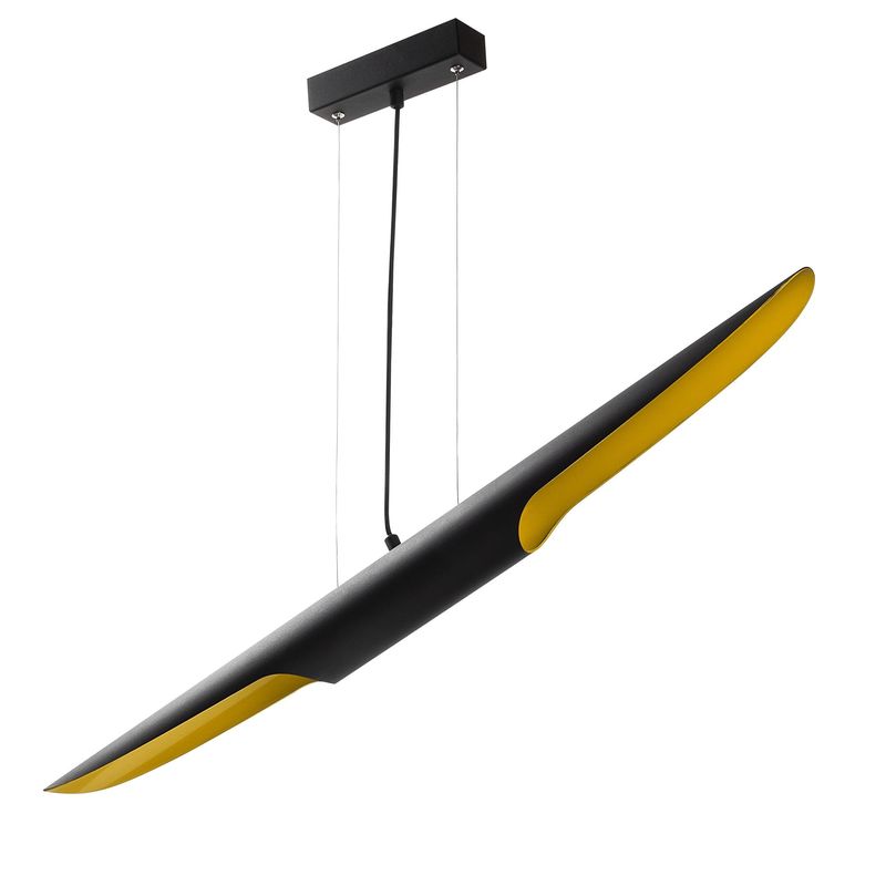 Casa si Gradina - Corpuri si surse de iluminat - Lustre si pendule - Lustra, Opviq, metal, negru, 100x8x104 cm, inaltime reglabila - Infinity.ro