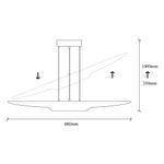 Casa si Gradina - Corpuri si surse de iluminat - Lustre si pendule - Lustra, Opviq, metal, negru, 100x8x104 cm, inaltime reglabila - Infinity.ro