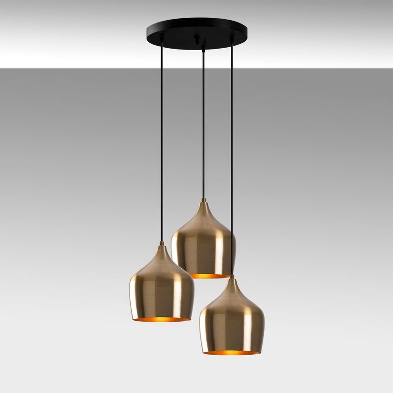 Casa si Gradina - Corpuri si surse de iluminat - Lustre si pendule - Lustra, Opviq, metal, vintage, 46x46 cm, inaltime reglabila - Infinity.ro