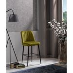 Casa si Gradina - Mobilier - Scaune si fotolii - Scaune - Set scaune de bar, Hanah Home, lemn aglomerat melaminat, galben negru, 49x45x99 cm, 4 bucati - Infinity.ro