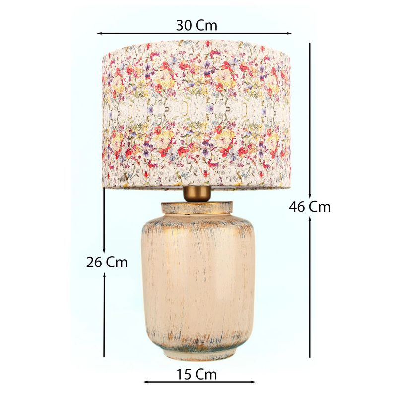 Casa si Gradina - Corpuri si surse de iluminat - Veioze si lampi - Veioze - Veioza, Opviq, ceramica, ecru, 46 cm - Infinity.ro