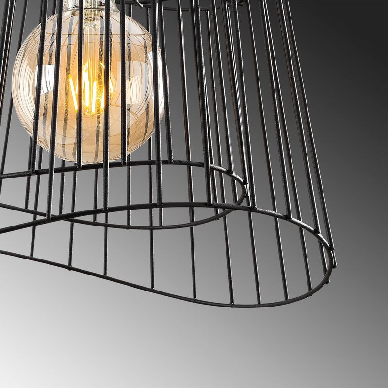 Casa si Gradina - Corpuri si surse de iluminat - Lustre si pendule - Candelabru, Opviq, metal, negru, 40x40 cm, inaltime reglabila 46-126 cm, 584TTM1460 - Infinity.ro