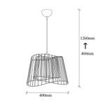 Casa si Gradina - Corpuri si surse de iluminat - Lustre si pendule - Candelabru, Opviq, metal, negru, 40x40 cm, inaltime reglabila 46-126 cm, 584TTM1460 - Infinity.ro
