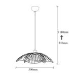 Casa si Gradina - Corpuri si surse de iluminat - Lustre si pendule - Candelabru, Opviq, metal, negru, 50x50 cm, inaltime reglabila - Infinity.ro