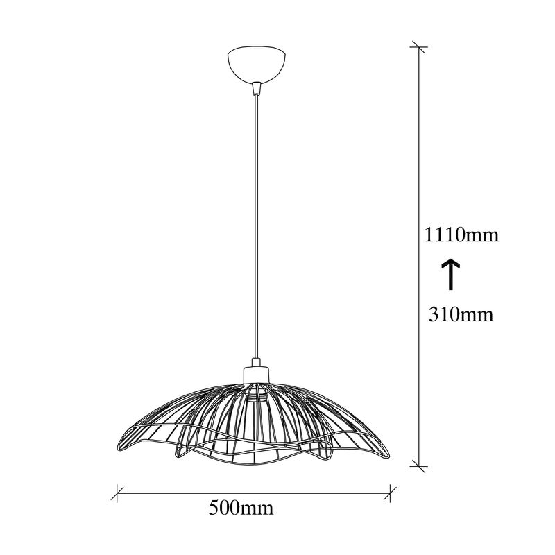 Casa si Gradina - Corpuri si surse de iluminat - Lustre si pendule - Candelabru, Opviq, metal, negru, 50x50 cm, inaltime reglabila - Infinity.ro