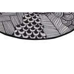 Casa si Gradina - Textile si covoare - Covoare - Covorase baie - Covoras de baie, L'essentiel Maison, negru si alb, 120 cm, 100% poliester, antiderapant, 359CHL4292 - Infinity.ro