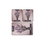 Casa si Gradina - Textile si covoare - Covoare - Covorase baie - Set covorase de baie, L'essentiel Maison, multicolor, 60x100 cm + 2x50x60 cm, 100% poliester, antiderapant, 359CHL4432 - Infinity.ro