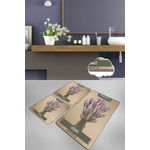 Casa si Gradina - Textile si covoare - Covoare - Covorase baie - Set covorase de baie, L'essentiel Maison, multicolor, 60x100 cm + 2x50x60 cm, 100% poliester, antiderapant, 359CHL4432 - Infinity.ro