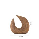 Casa si Gradina - Decoratiuni - Obiecte decorative - Vaze si boluri decorative - Ghiveci decorativ, Aberto Design, ceramica, maro, pictat manual, 27x27 cm - Infinity.ro