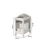 Casa si Gradina - Mobilier - Mobilier baie - Etajere baie - Etajera baie, Aberto Design, plastic, alb, 23x36x40 cm - Infinity.ro
