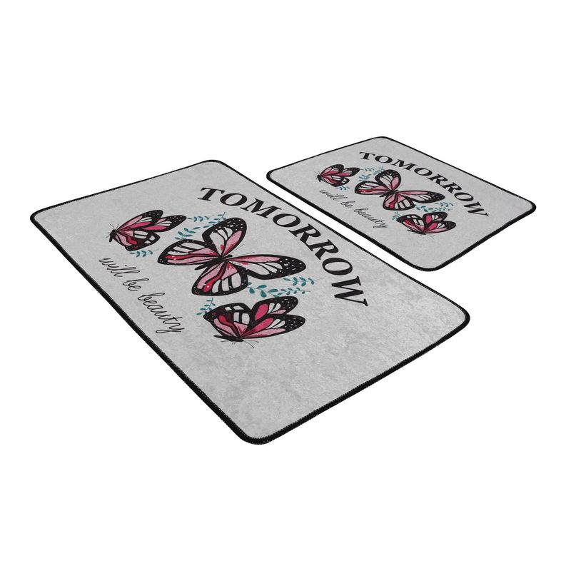 Casa si Gradina - Textile si covoare - Covoare - Covorase baie - Set covorase baie, L'essentiel Maison, multicolor, 60x100 cm + 50x60 cm, 100% poliester, antiderapant, 359CHL2530 - Infinity.ro