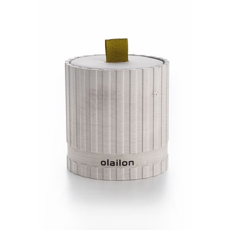 Casa si Gradina - Decoratiuni - Aromaterapie si lumanari - Lumanari si candele - Lumanare decorativa, Aberto Design, beton, gri, 8x8.5 cm, 665CST1127 - Infinity.ro