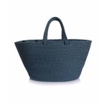 Fashion, accesorii si bijuterii - Femei - Accesorii femei - Genti si rucsacuri femei - Geanta decorativa, Aberto Design, albastru marin, bumbac 100%, 30 cm, lucrata manual - Infinity.ro