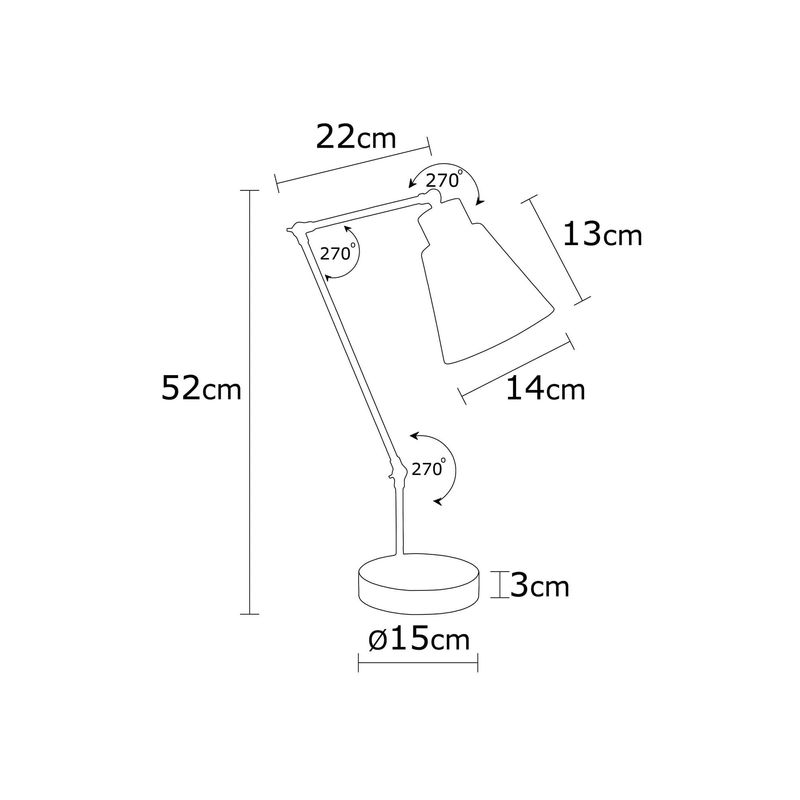 Casa si Gradina - Corpuri si surse de iluminat - Veioze si lampi - Veioze - Veioza, Opviq, metal, portocaliu, baza din lemn, 14x52 cm - Infinity.ro