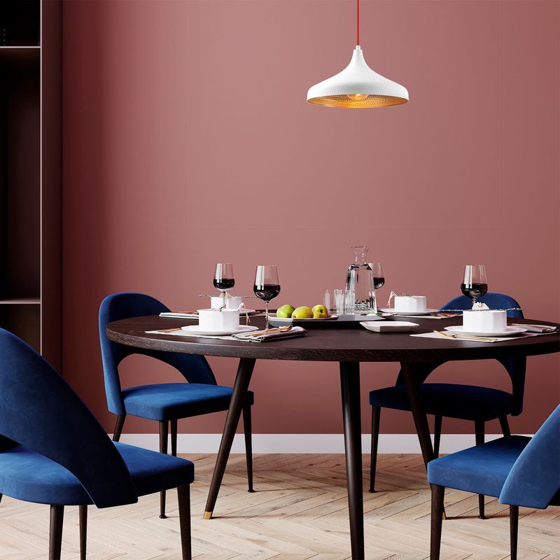 Casa si Gradina - Corpuri si surse de iluminat - Lustre si pendule - Lustra, Opviq, metal, alb rosu, 36x36x118 cm - Infinity.ro