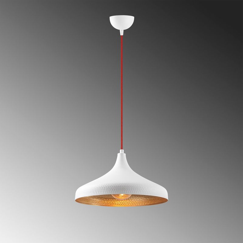 Casa si Gradina - Corpuri si surse de iluminat - Lustre si pendule - Lustra, Opviq, metal, alb rosu, 36x36x118 cm - Infinity.ro