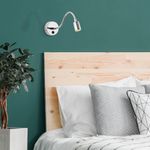 Casa si Gradina - Corpuri si surse de iluminat - Plafoniere, aplice si spoturi - Aplica, Opviq, metal, argintiu, 8x38 cm - Infinity.ro