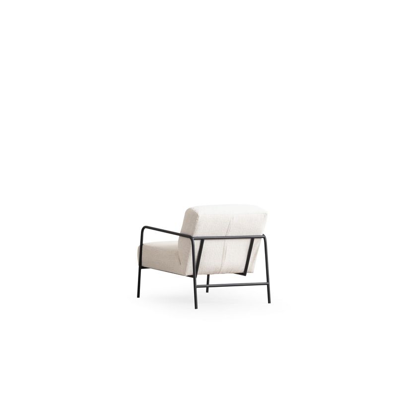 Casa si Gradina - Mobilier - Scaune si fotolii - Fotolii - Fotoliu, Hanah Home, lemn de fag si pal, alb, 70x90x75 cm - Infinity.ro