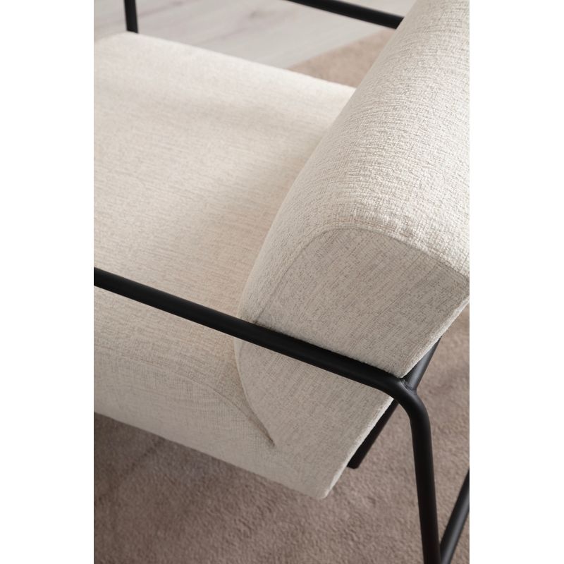 Casa si Gradina - Mobilier - Scaune si fotolii - Fotolii - Fotoliu, Hanah Home, lemn de fag si pal, alb, 70x90x75 cm - Infinity.ro