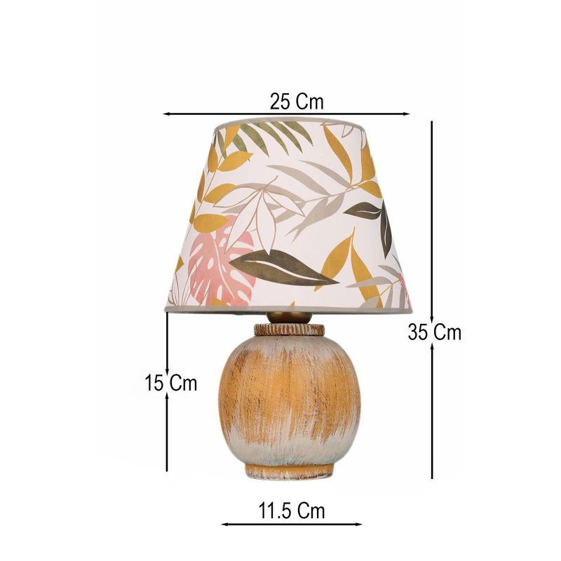 Casa si Gradina - Corpuri si surse de iluminat - Veioze si lampi - Veioze - Veioza, Opviq, ceramica, portocaliu, inaltime 35 cm - Infinity.ro