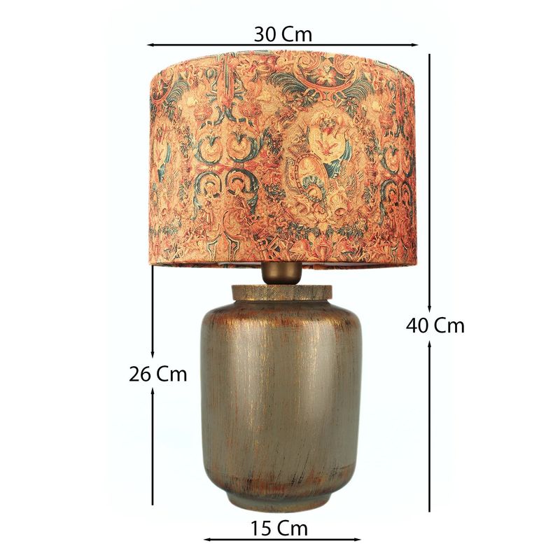 Casa si Gradina - Corpuri si surse de iluminat - Veioze si lampi - Veioze - Veioza, Opviq, ceramica, multicolor, inaltime 46 cm, 687HMY2435 - Infinity.ro