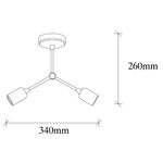 Casa si Gradina - Corpuri si surse de iluminat - Lustre si pendule - Candelabru, Opviq, metal, vintage, 34x10x26 cm - Infinity.ro