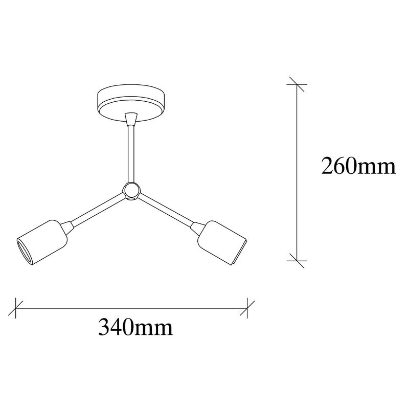 Casa si Gradina - Corpuri si surse de iluminat - Lustre si pendule - Candelabru, Opviq, metal, vintage, 34x10x26 cm - Infinity.ro