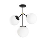 Casa si Gradina - Corpuri si surse de iluminat - Lustre si pendule - Candelabru, Opviq, metal, negru alb, 43x15 cm - Infinity.ro
