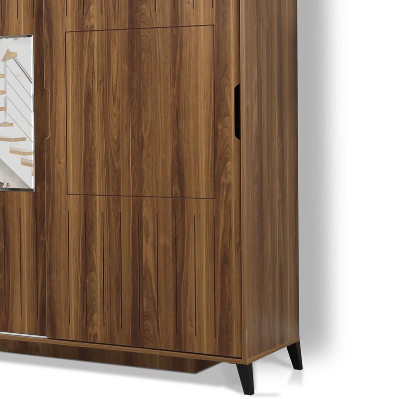 Casa si Gradina - Mobilier - Dulapuri si sifoniere - Sifoniere - Sifonier, Hanah Home, pal melaminat, nuc, 120x60x216 cm - Infinity.ro