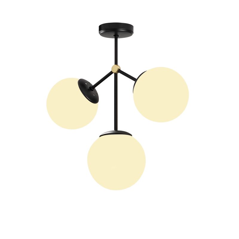 Casa si Gradina - Corpuri si surse de iluminat - Lustre si pendule - Candelabru, Opviq, metal, negru alb, 43x15 cm - Infinity.ro