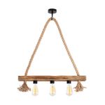 Casa si Gradina - Corpuri si surse de iluminat - Lustre si pendule - Candelabru, Opviq, lemn, maro, 60x9 cm - Infinity.ro
