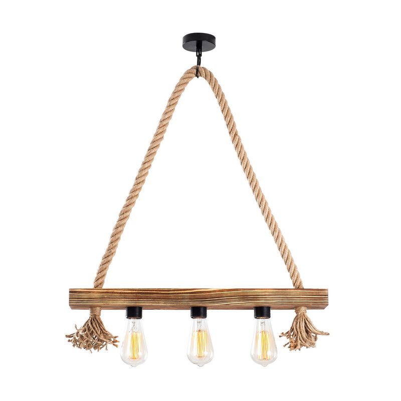 Casa si Gradina - Corpuri si surse de iluminat - Lustre si pendule - Candelabru, Opviq, lemn, maro, 60x9 cm - Infinity.ro