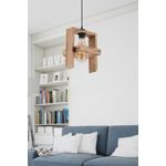 Casa si Gradina - Corpuri si surse de iluminat - Lustre si pendule - Candelabru, Opviq, lemn, natur, 19x19x65 cm - Infinity.ro