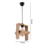 Casa si Gradina - Corpuri si surse de iluminat - Lustre si pendule - Candelabru, Opviq, lemn, natur, 19x19x65 cm - Infinity.ro