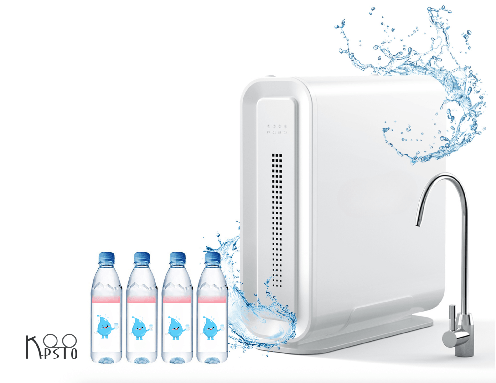 Filtru Apa DF-1, Ultrafiltrare In 4 Etape, Compatibil Apa Potabila De La Retea, Cu Debit Rapid Si Instalare Simpla