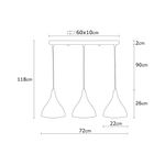 Casa si Gradina - Corpuri si surse de iluminat - Lustre si pendule - Candelabru, Opviq, metal, negru, diametru 72 cm, inaltime reglabila - Infinity.ro