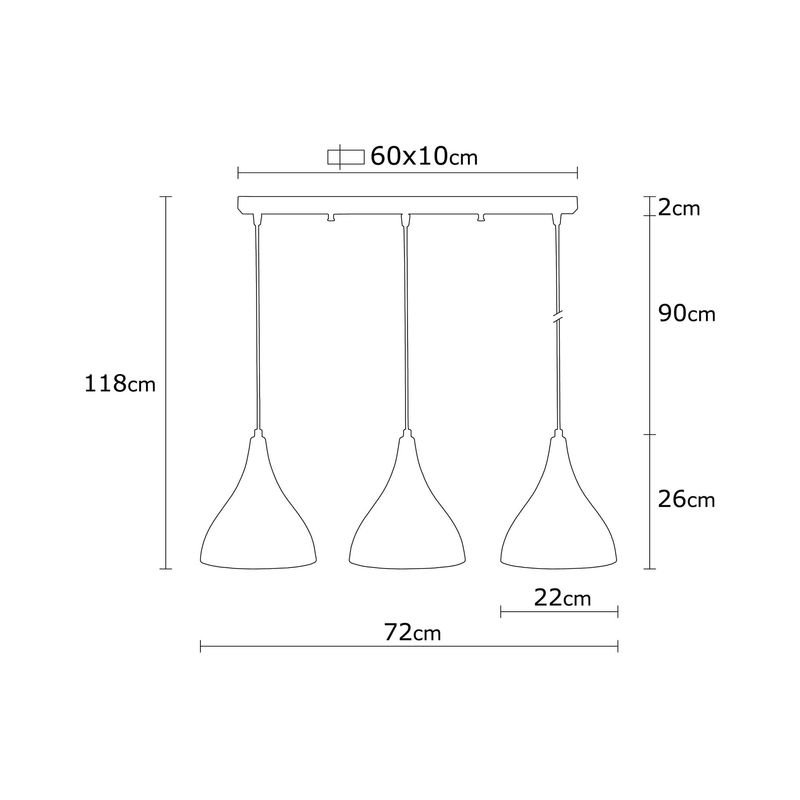 Casa si Gradina - Corpuri si surse de iluminat - Lustre si pendule - Candelabru, Opviq, metal, negru, diametru 72 cm, inaltime reglabila - Infinity.ro