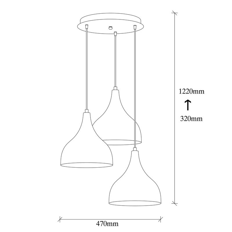 Casa si Gradina - Corpuri si surse de iluminat - Lustre si pendule - Candelabru, Opviq, metal, cupru si negru, 47x16 cm, inaltime reglabila - Infinity.ro
