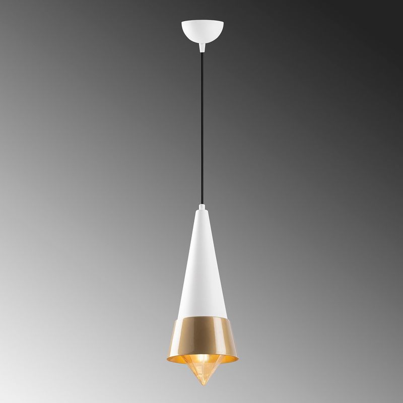 Casa si Gradina - Corpuri si surse de iluminat - Lustre si pendule - Candelabru, Opviq, metal, alb auriu, 19x19x137 cm - Infinity.ro