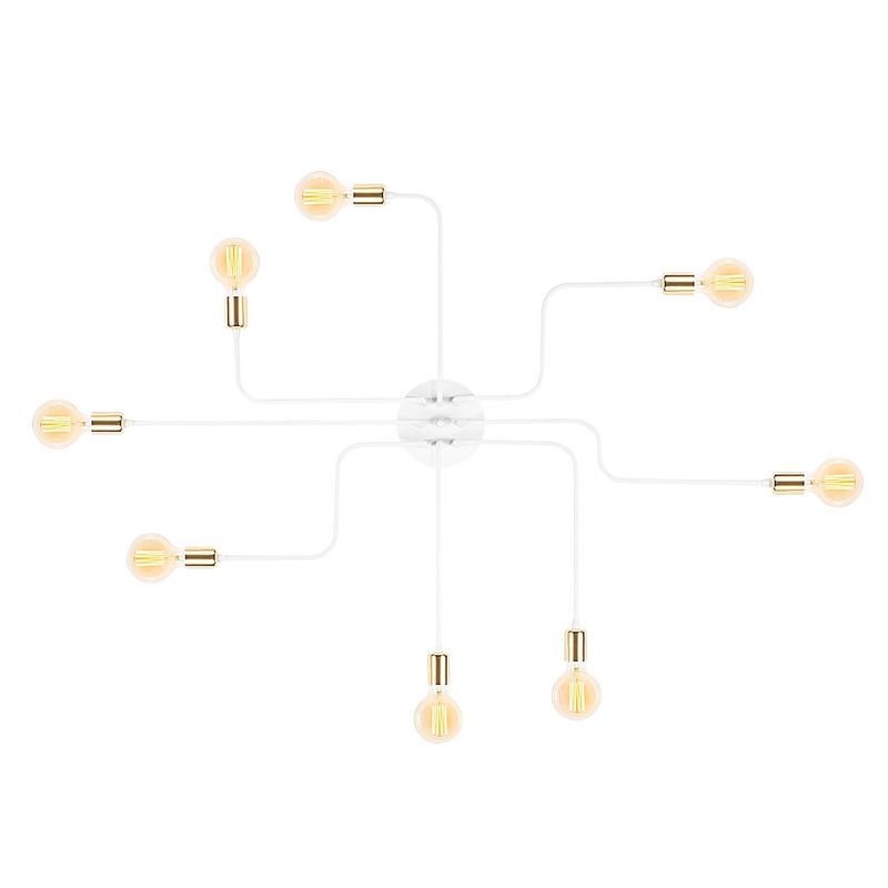 Casa si Gradina - Corpuri si surse de iluminat - Lustre si pendule - Candelabru, Opviq, fier, alb, 140x15 cm - Infinity.ro