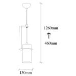 Casa si Gradina - Corpuri si surse de iluminat - Lustre si pendule - Candelabru, Opviq, metal, negru, 13x10x126 cm - Infinity.ro