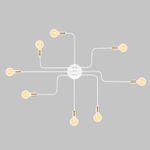 Casa si Gradina - Corpuri si surse de iluminat - Lustre si pendule - Candelabru, Opviq, fier, alb, 140x15 cm - Infinity.ro