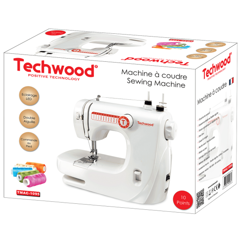 Electronice si Electrocasnice - Ingrijirea tesaturilor - Masini de cusut - Masina de cusut Techwood TMAC-1095, 10 cusaturi - Infinity.ro